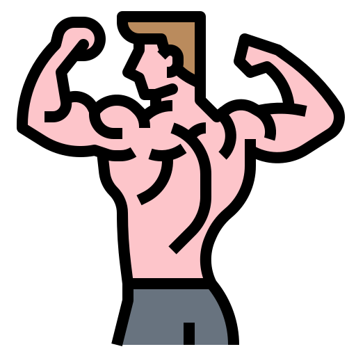man with strong shoulder
