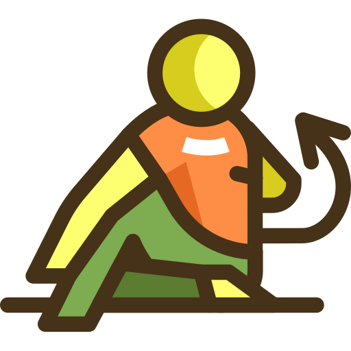 person stretching legs