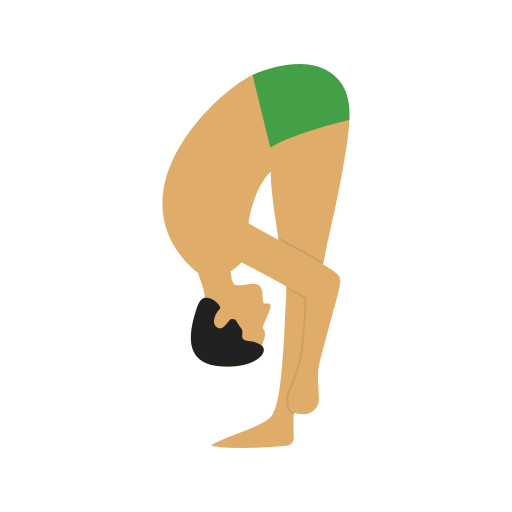 person doing a forward bend
