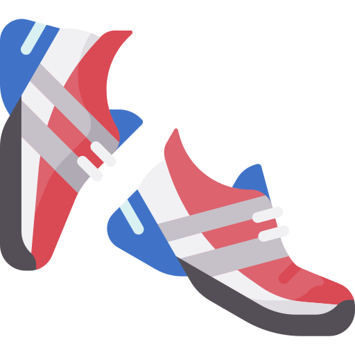 a pair of running shoes