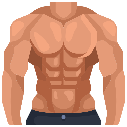 man with strong core